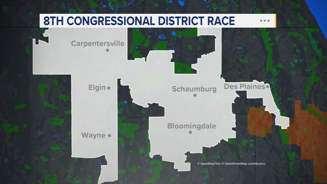 Former congresswoman, first-time candidate make final push in Illinois' 8th Congressional District
— ABC7 Chicago (WLS-TV)