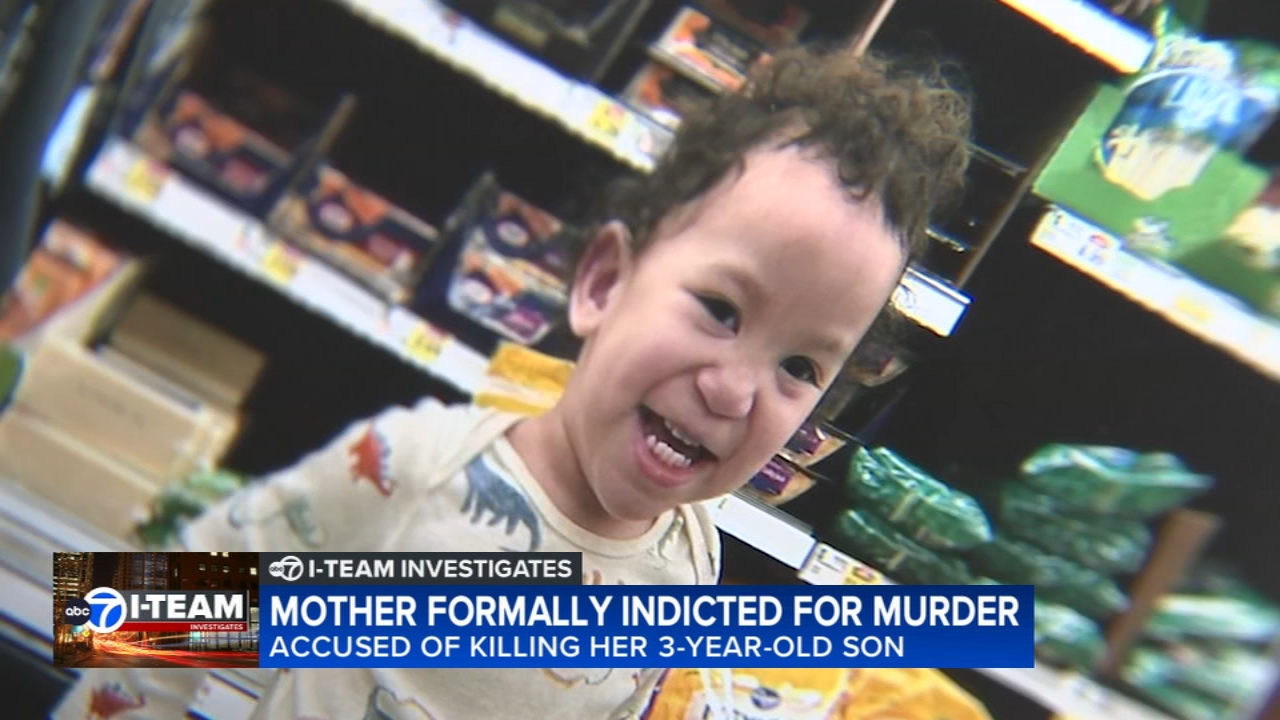 Grand jury indicts mother for murder of 3-year-old son in Chicago; prosecutors seek DNA sample
       — ABC7 Chicago (WLS-TV)